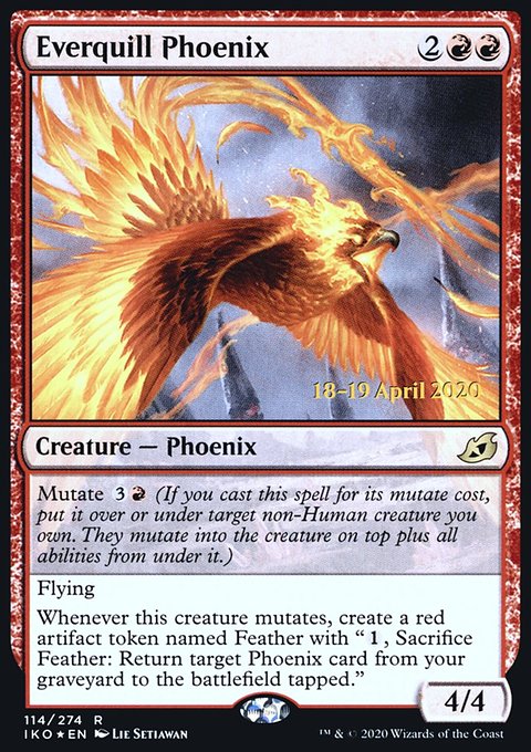 Everquill Phoenix [Ikoria: Lair of Behemoths Prerelease Promos]
