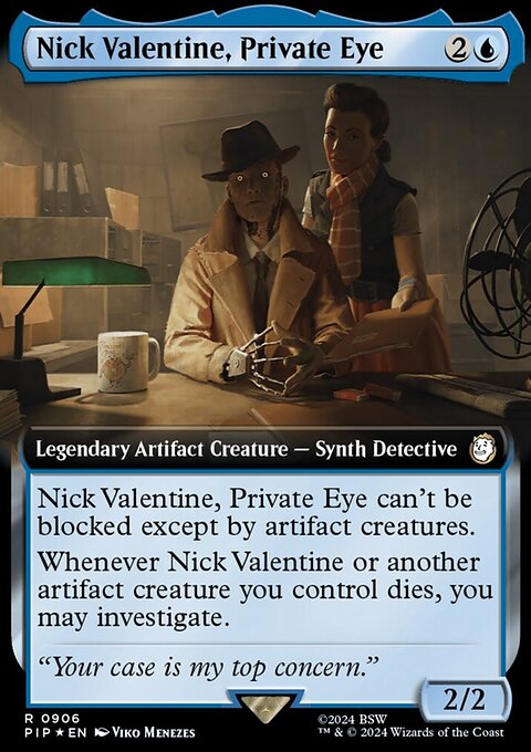 Nick Valentine, Private Eye (Extended Art) (Surge Foil) [Fallout]