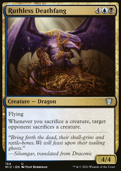 Ruthless Deathfang [Innistrad: Midnight Hunt Commander]
