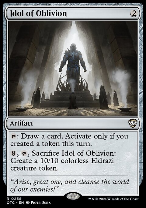 Idol of Oblivion [Outlaws of Thunder Junction Commander]