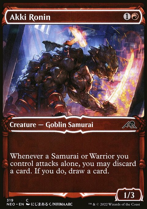 Akki Ronin (Showcase Samurai) [Kamigawa: Neon Dynasty]
