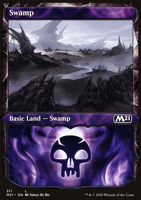 Swamp (311) (Showcase) [Core Set 2021]