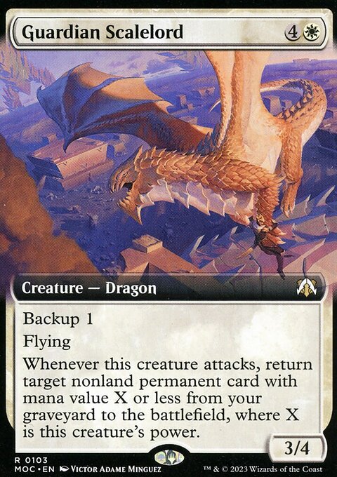 Guardian Scalelord (Extended Art) [March of the Machine Commander]