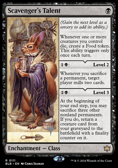Scavenger's Talent [Bloomburrow Prerelease Promos]