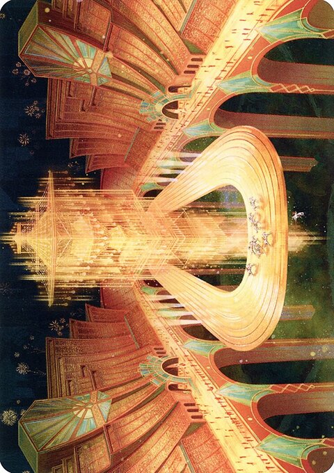 Racers' Ring Art Card (Gold-Stamped Signature) [Streets of New Capenna Art Series]