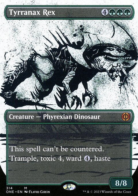 Tyrranax Rex (Borderless Ichor) [Phyrexia: All Will Be One]