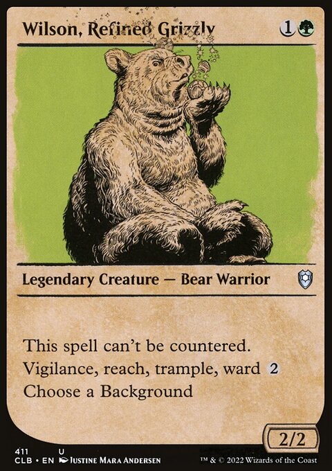 Wilson, Refined Grizzly (Showcase) [Commander Legends: Battle for Baldur's Gate]