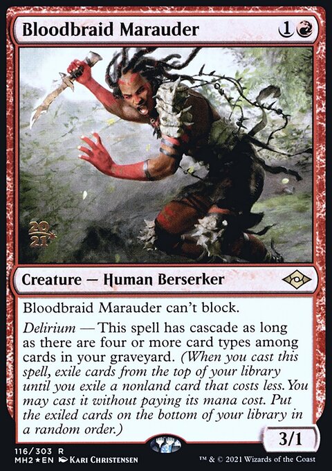 Bloodbraid Marauder [Modern Horizons 2 Prerelease Promos]