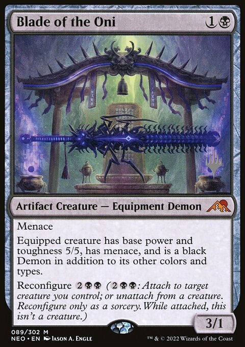 Blade of the Oni (Promo Pack) [Kamigawa: Neon Dynasty Promos]