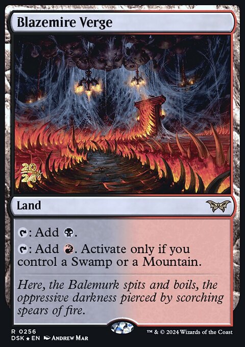 Blazemire Verge [Duskmourn: House of Horror Prerelease Promos]