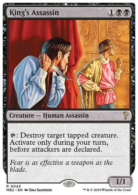 King's Assassin (White Border) [Mystery Booster 2]