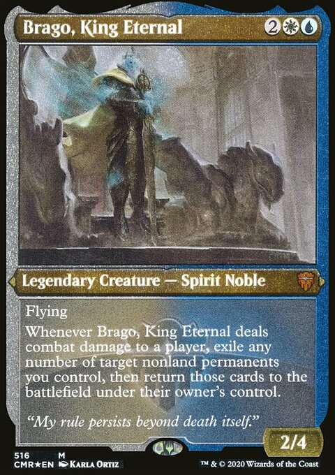 Brago, King Eternal (Etched) [Commander Legends]