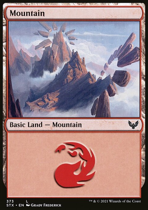 Mountain (373) [Strixhaven: School of Mages]