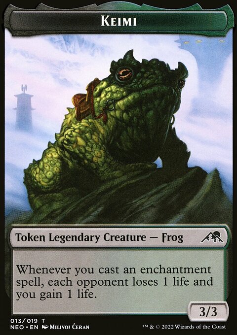 Spirit (002) // Keimi Double-Sided Token [Kamigawa: Neon Dynasty Tokens]