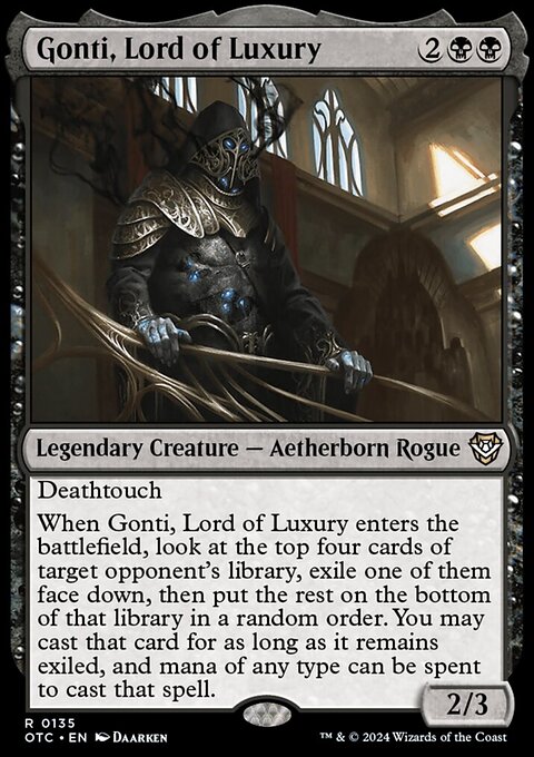 Gonti, Lord of Luxury [Outlaws of Thunder Junction Commander]