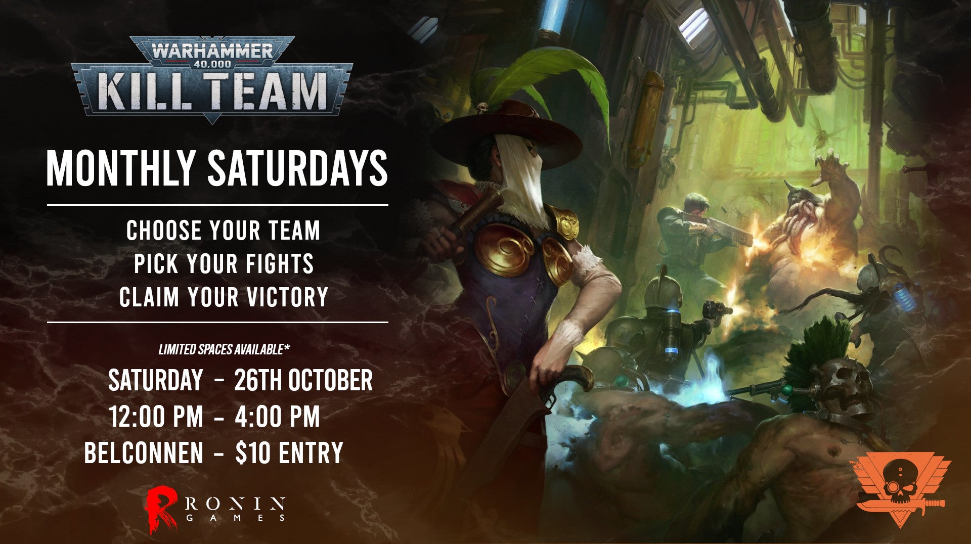 Warhammer 40k: Kill Team - Monthly Saturday ticket - 26th Oct