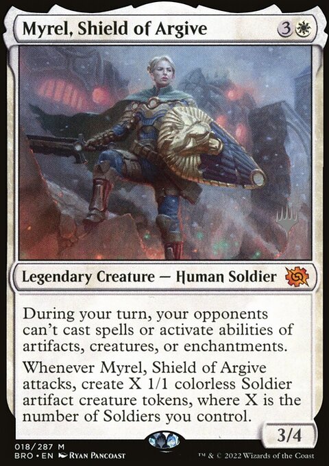 Myrel, Shield of Argive [The Brothers' War Prerelease Promos]
