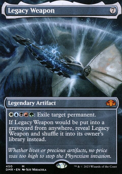 Legacy Weapon (Borderless Alternate Art) [Dominaria Remastered]