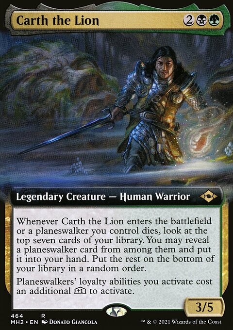 Carth the Lion (Extended Art) [Modern Horizons 2]