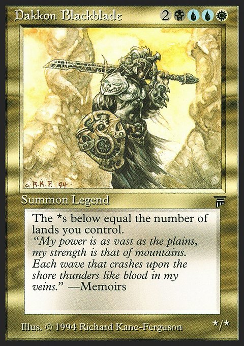 Dakkon Blackblade [Legends]