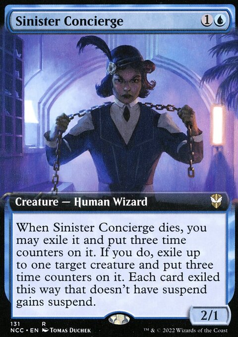 Sinister Concierge (Extended Art) [Streets of New Capenna Commander]