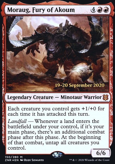 Moraug, Fury of Akoum [Zendikar Rising Prerelease Promos]
