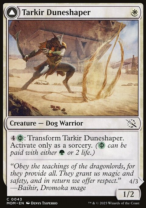 Tarkir Duneshaper // Burnished Dunestomper [March of the Machine]