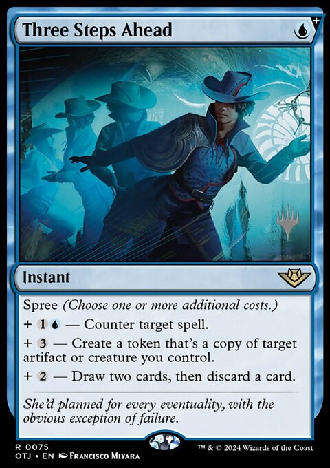 Three Steps Ahead (Promo Pack) [Outlaws of Thunder Junction Promos]