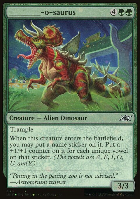 _____-o-saurus (Galaxy Foil) [Unfinity]