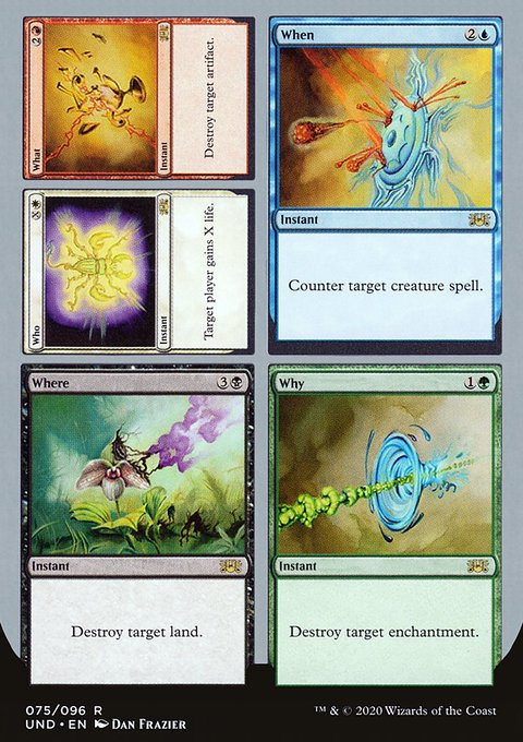 Who // What // When // Where // Why [Unsanctioned]