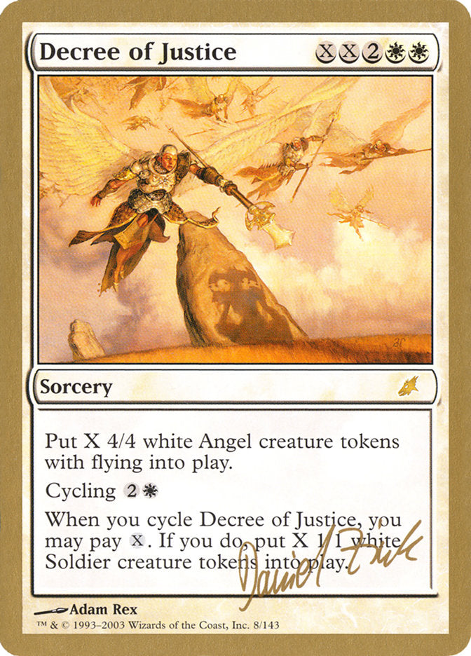 Decree of Justice (Daniel Zink) [World Championship Decks 2003]