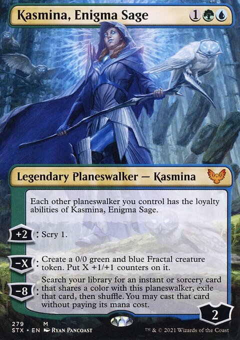 Kasmina, Enigma Sage (Borderless) [Strixhaven: School of Mages]