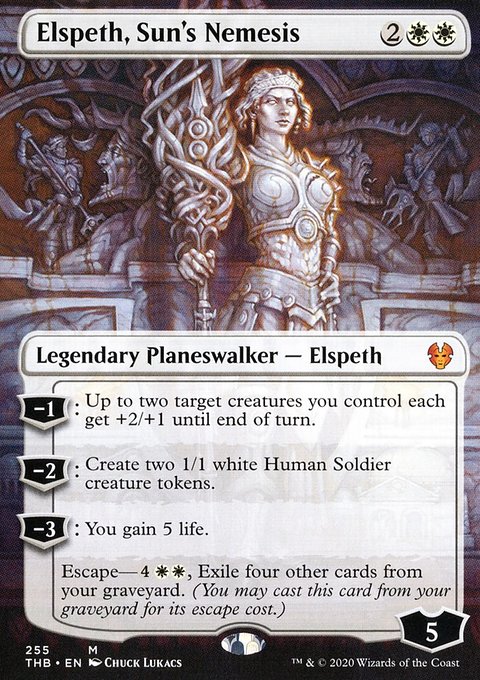 Elspeth, Sun's Nemesis (Borderless) [Theros Beyond Death]