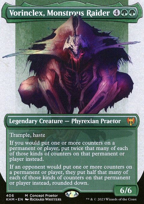 Vorinclex, Monstrous Raider (Borderless Concept Praetors) [Phyrexia: All Will Be One]