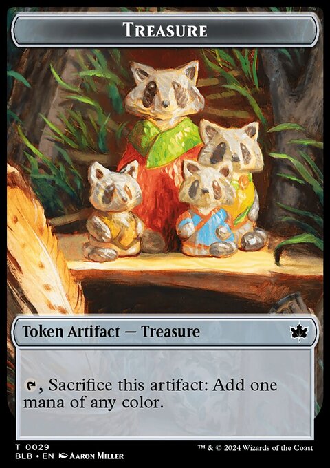 Rabbit // Treasure Double-Sided Token [Bloomburrow Tokens]