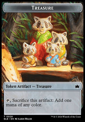 Rabbit // Treasure Double-Sided Token [Bloomburrow Tokens]