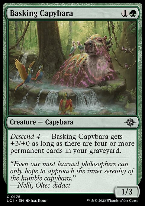 Basking Capybara [The Lost Caverns of Ixalan]