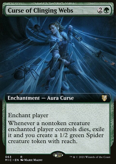 Curse of Clinging Webs (Extended Art) [Innistrad: Midnight Hunt Commander]