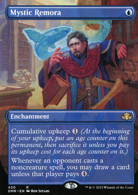 Mystic Remora (Borderless Alternate Art) [Dominaria Remastered]