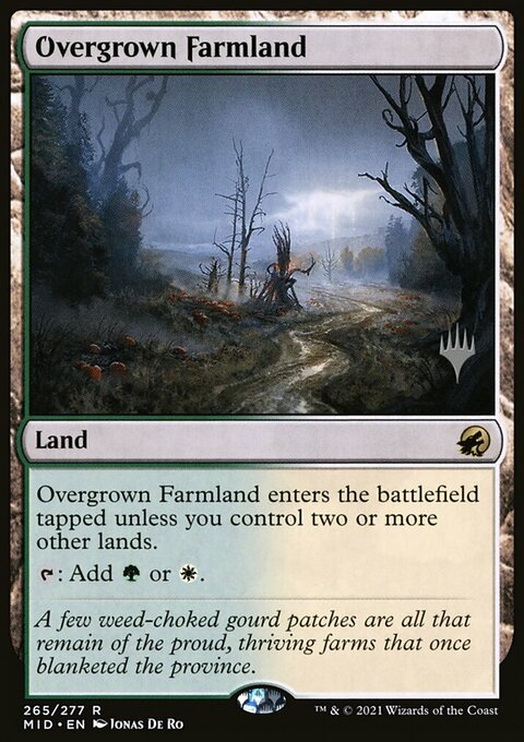 Overgrown Farmland (Promo Pack) [Innistrad: Midnight Hunt Promos]