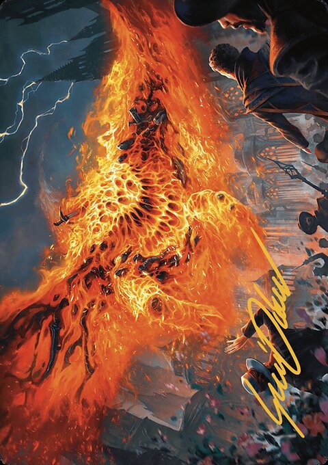 Havoc Eater Art Card (Gold-Stamped Signature) [Murders at Karlov Manor Art Series]