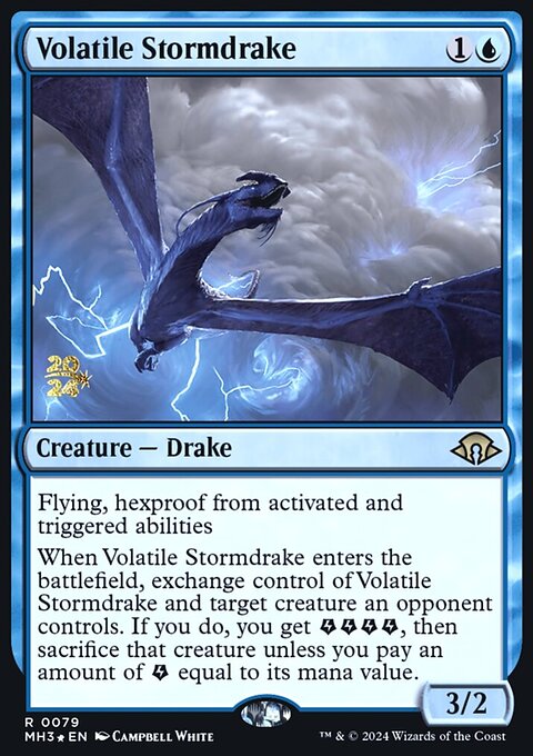 Volatile Stormdrake [Modern Horizons 3 Prerelease Promos]