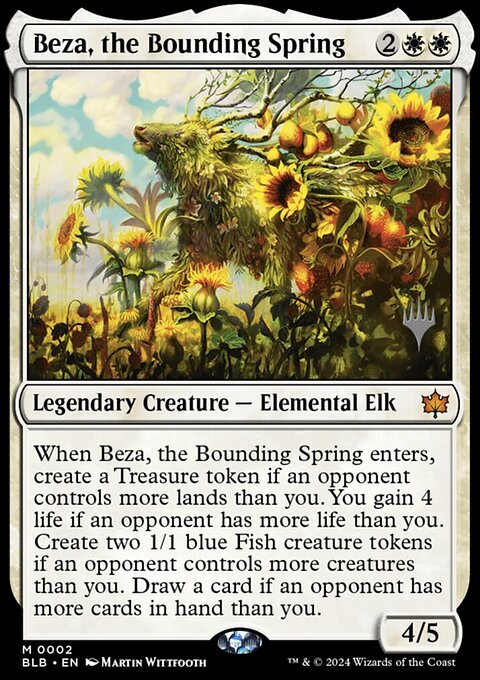 Beza, the Bounding Spring [Bloomburrow Prerelease Promos]