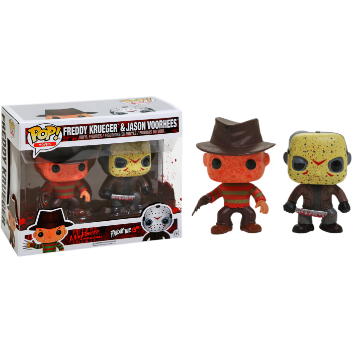 Freddy Krueger & Jason Voorhees Battle-Damaged Pop! Vinyl 2-Pack