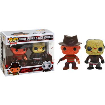 Freddy Krueger & Jason Voorhees Battle-Damaged Pop! Vinyl 2-Pack