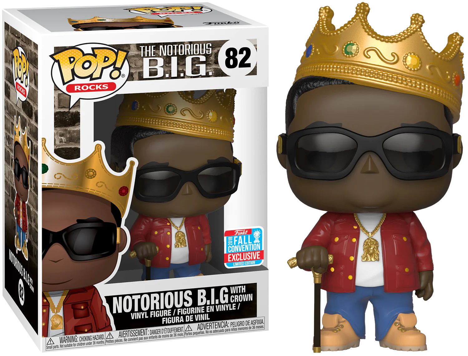 Notorious B.I.G. with Crown #82 The Notorious B.I.G. Pop! Vinyl