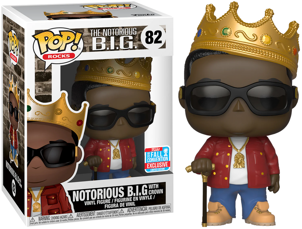 Notorious B.I.G. with Crown #82 The Notorious B.I.G. Pop! Vinyl