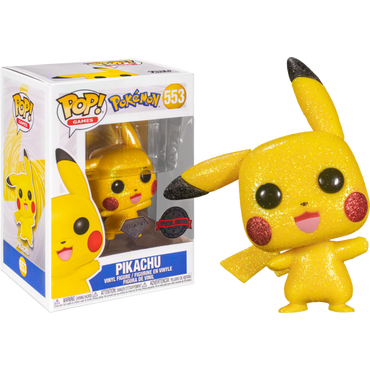 Pikachu Waving (Diamond Glitter) #553 Pokemon Pop! Vinyl