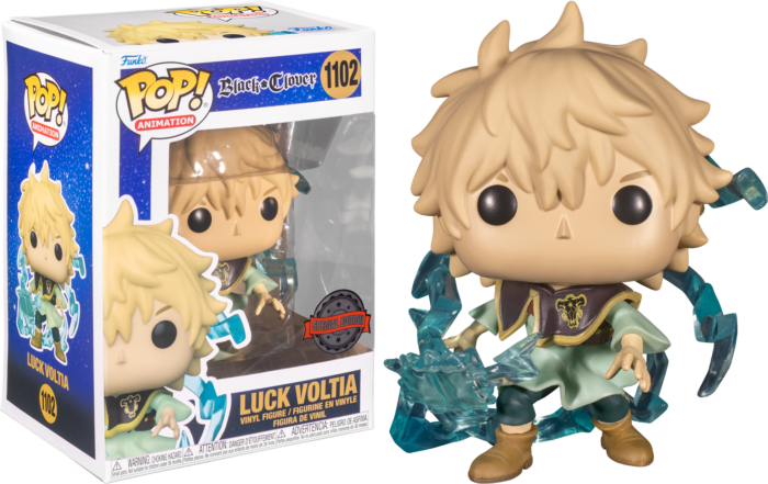 Luck Voltia (Glow Chase) #1102 Black Clover Pop! Vinyl PRE-OWNED