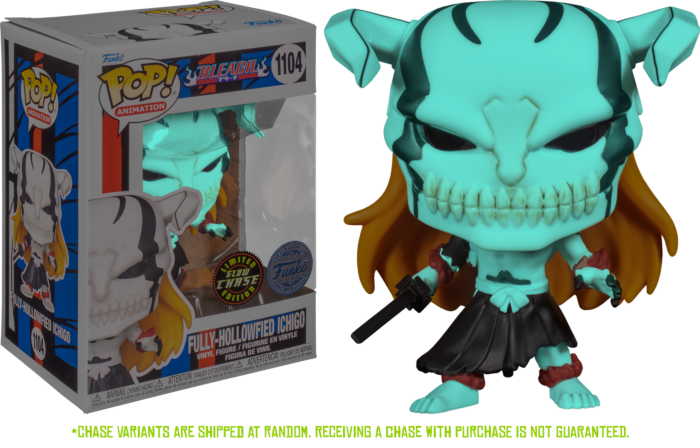 Fully-Hollowfied Ichigo (Chase Edition, Glow in the Dark) #1104 Bleach Pop! Vinyl (Pre-Owned)